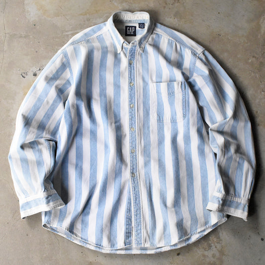 90’s GAP ストライプ ボタンダウンシャツ 250528