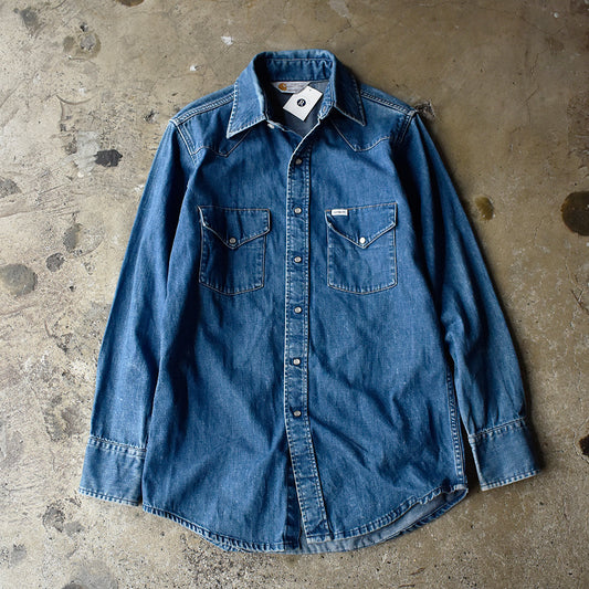 90's Carhartt デニムウエスタンシャツ 250618H