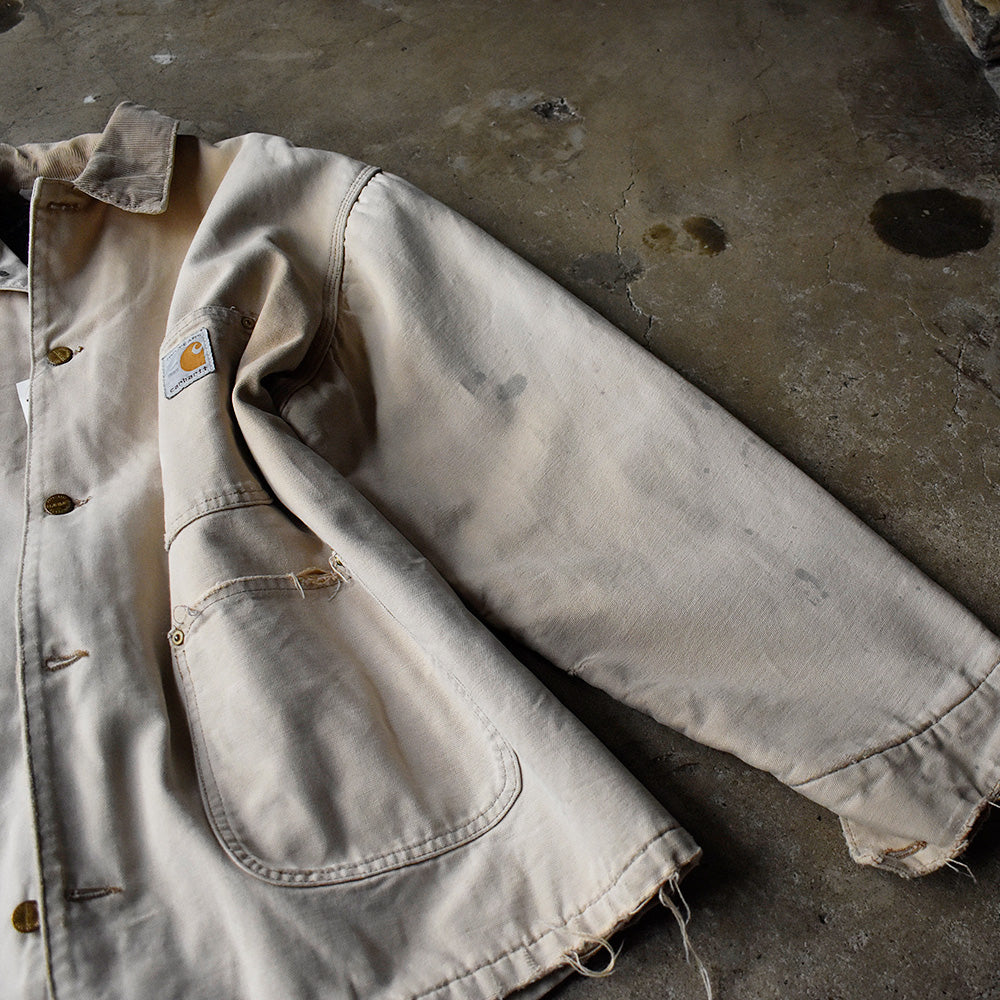 80's ダメージ！ “100years”  Carhartt ダック チョアコート ブランケットライナー 240219H