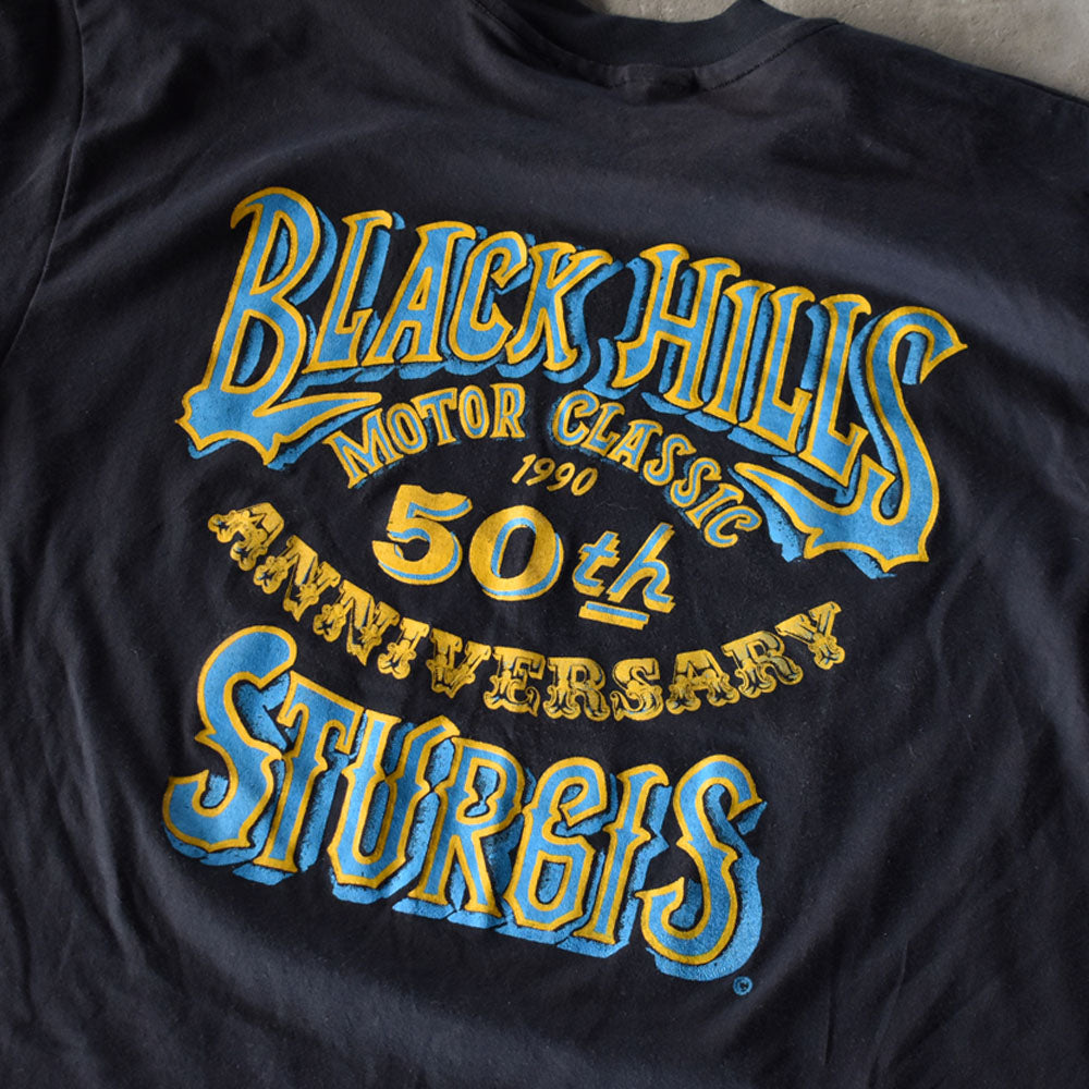 90's　デッドストック！ “Black Hills Motor Classic 50th Anniversary / STURGIS” バイクTシャツ　USA製　230811