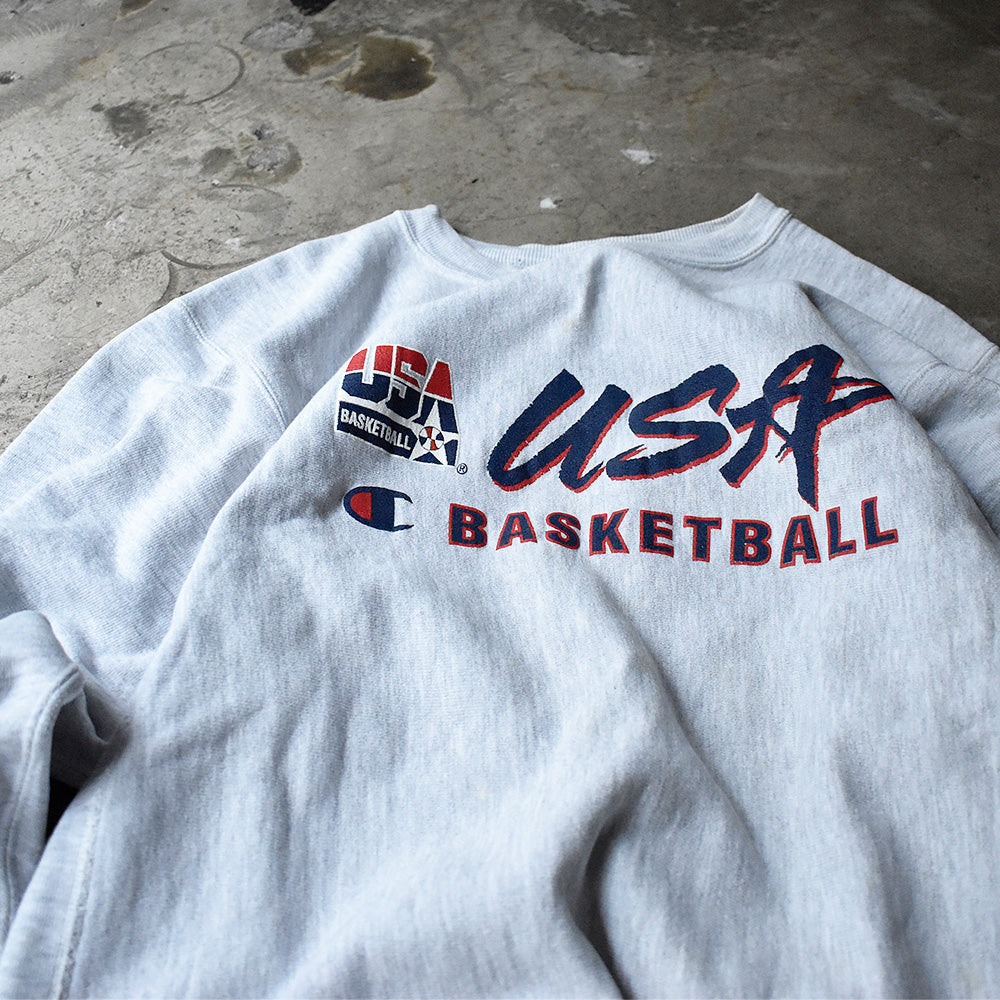 90's Champion “USA BASKETBALL” RWスウェット 240502H