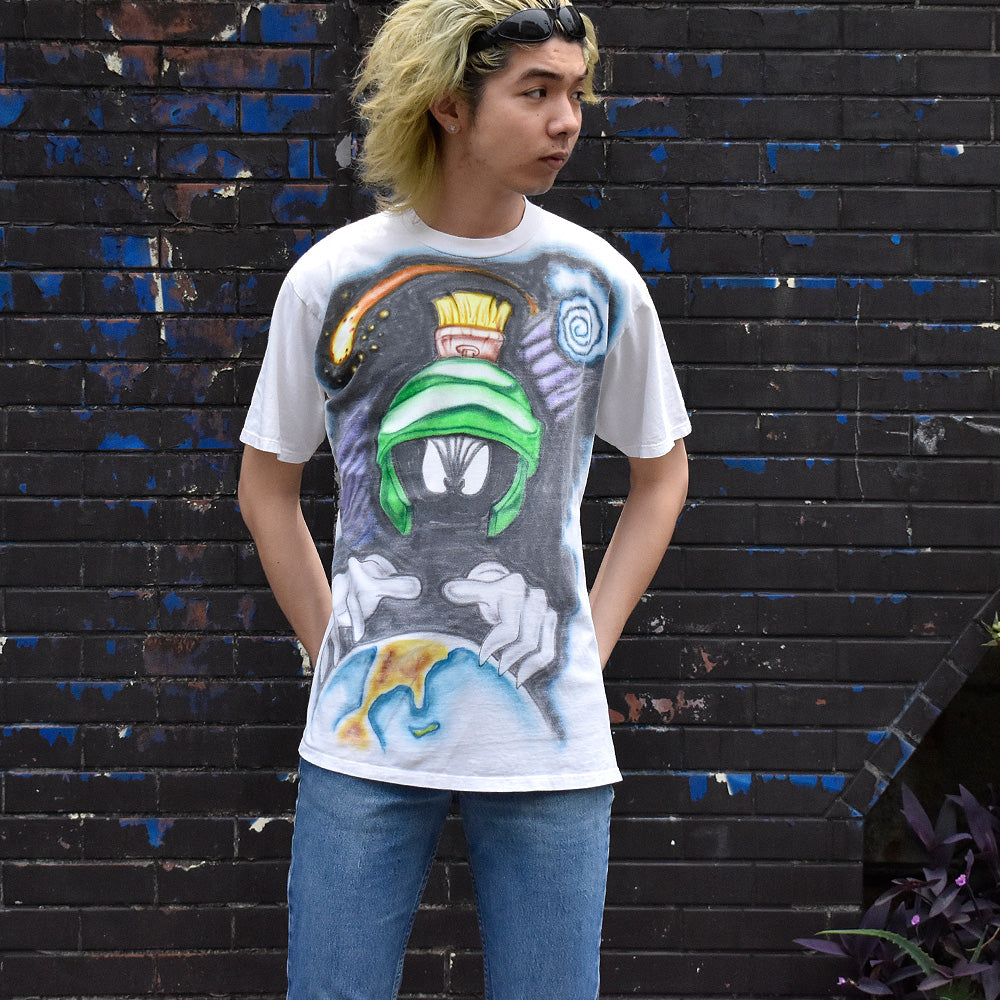 90's Looney Tunes “Marvin the Martian” エアブラシTシャツ USA製 250616H
