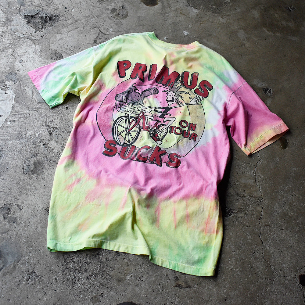 90's PRIMUS "SUCKS ON TOUR" タイダイTシャツ 240705H