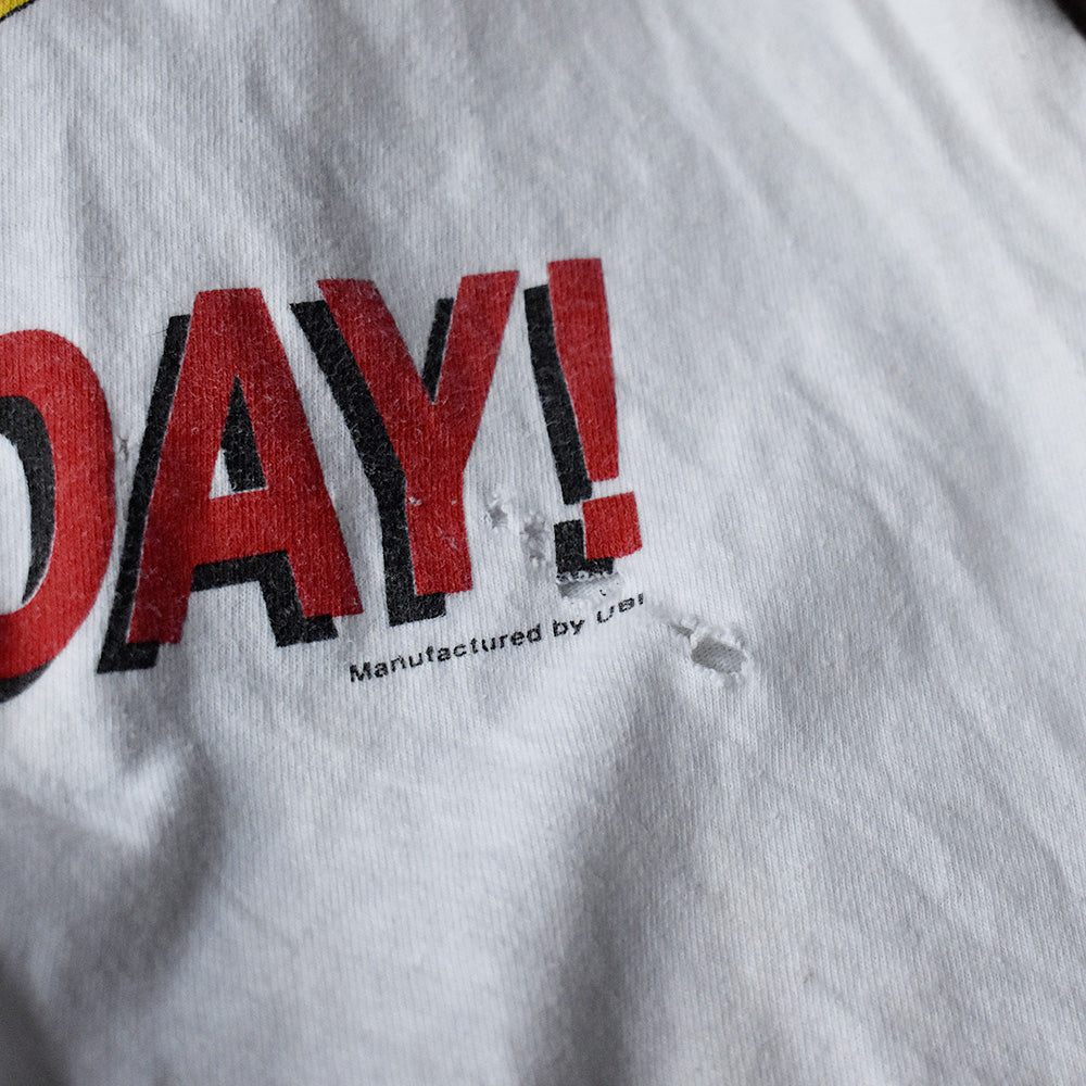 90's タズマニアンデビル×スマイリーフェイス “HAVE ANICE DAY！” Tシャツ 240329H