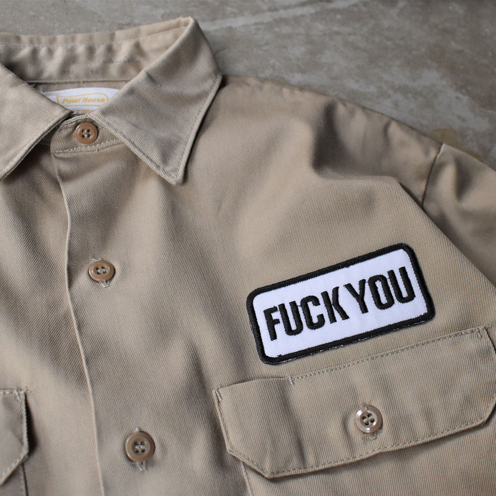70’s Powr House “F*CK YOU" パッチ ワークシャツ 251021H