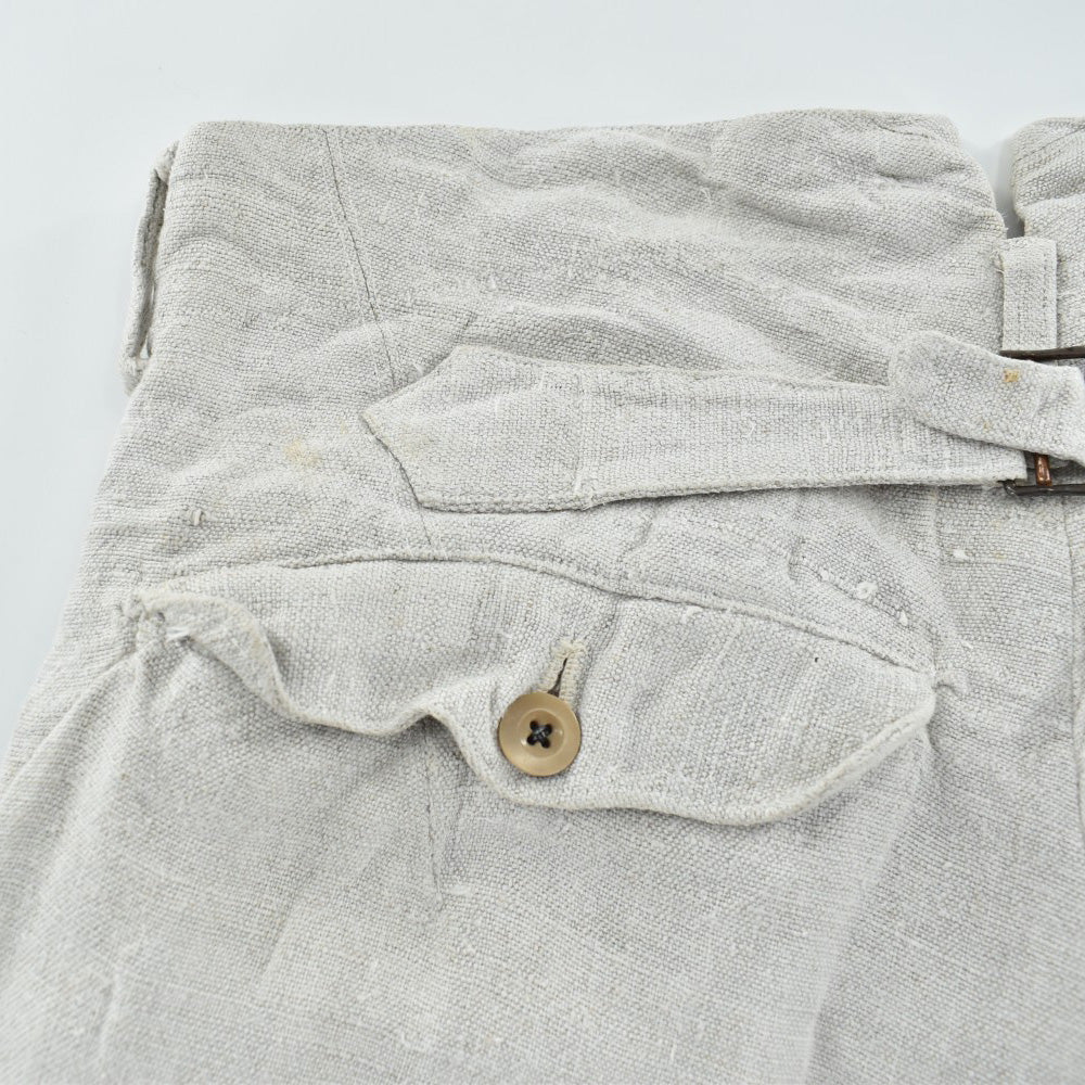 1920's~ Antique French Linen Trousers リネン ワークパンツ 260428H