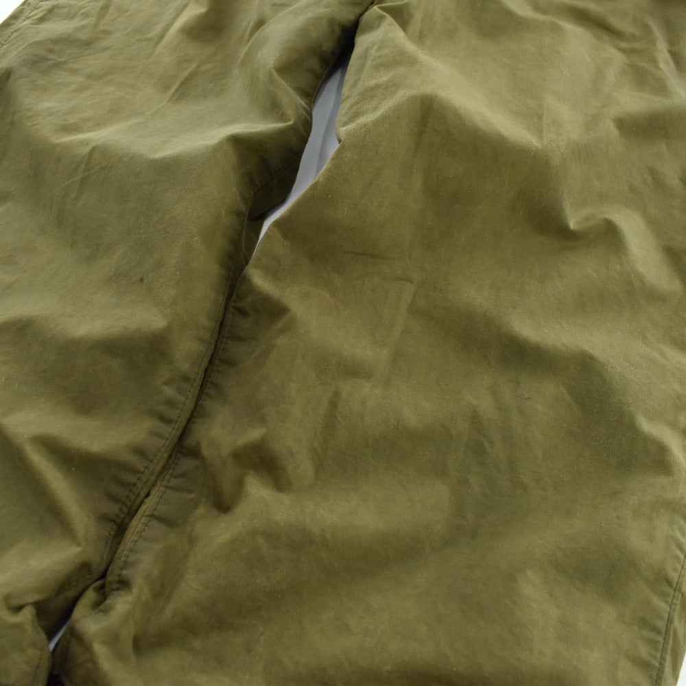 70's 1ワラント Barbour オイルドコットン オーバーパンツ 2600714H