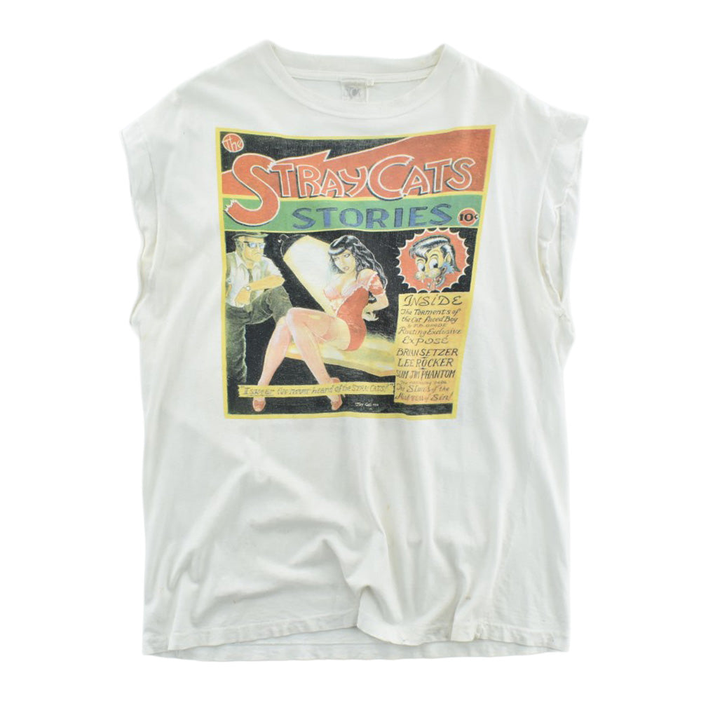 90's Stray Cats "Stray Cats Stories" カットオフ  ロカビリー ロックTシャツ260929H