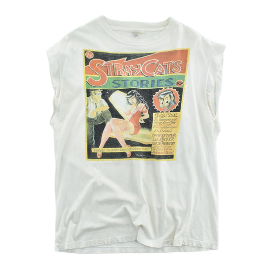90's Stray Cats "Stray Cats Stories" カットオフ ロカビリー ロックTシャツ260929H