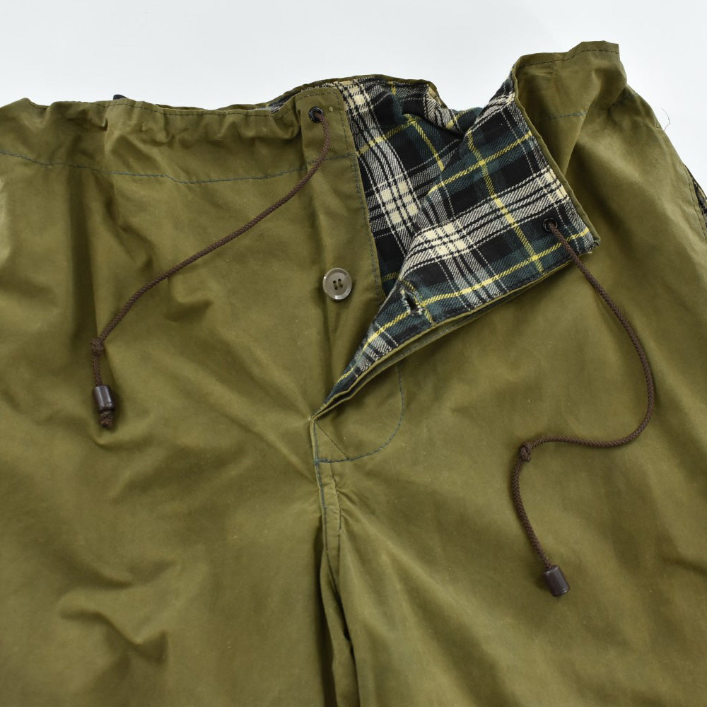 70's 1ワラント Barbour オイルドコットン オーバーパンツ 2600714H