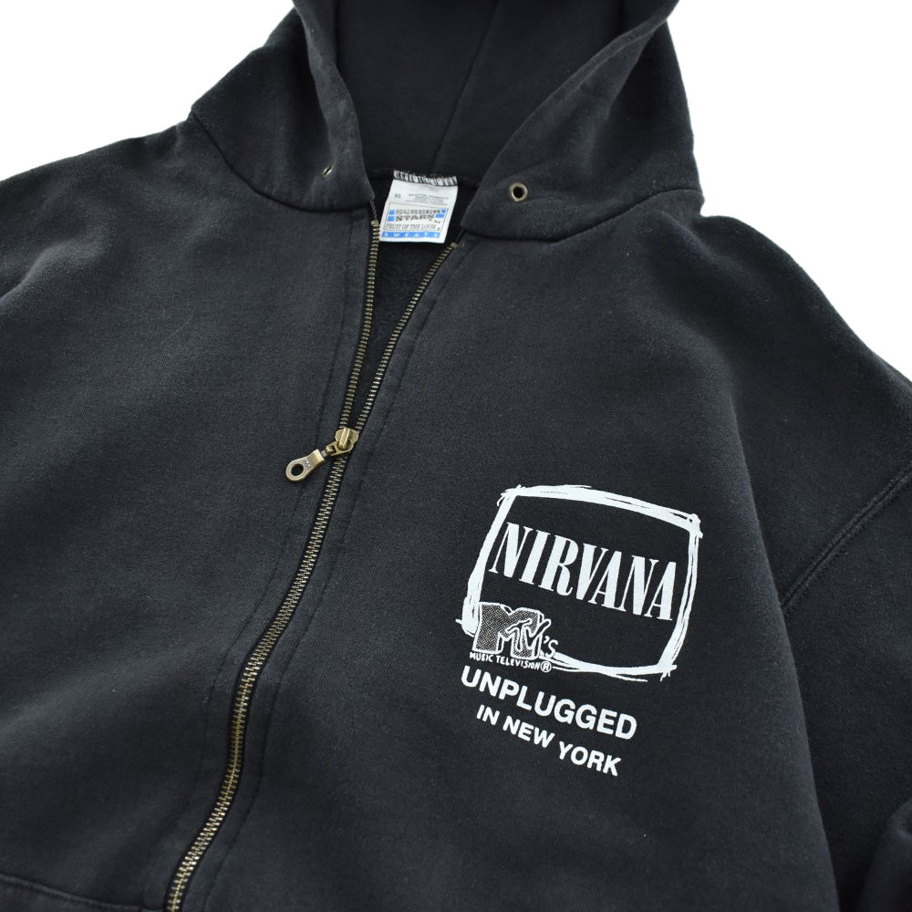 90's NIRVANA "MTV Unplugged in New York" ジップフーディー 260811HSH1