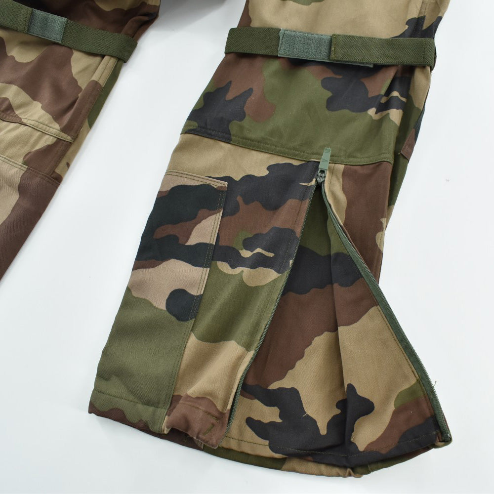 Y2K FRENCH ARMY CCE迷彩 コンバットパンツ サスペンダー付き 260901H