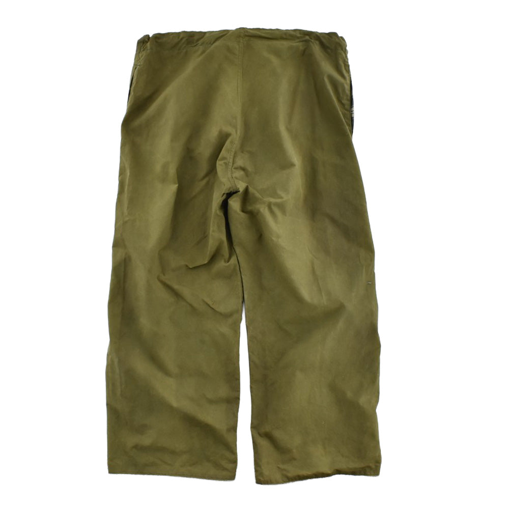 70's 1ワラント Barbour オイルドコットン オーバーパンツ 2600714H