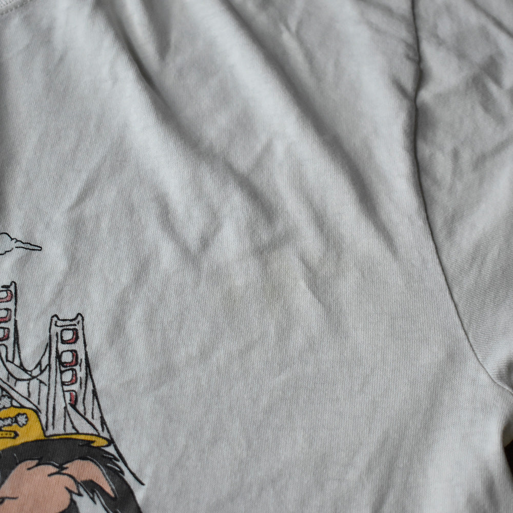 90's ダメージ！ Looney Tunes “San Francisco” 海外アニメ キャラ Tシャツ USA製 250901H