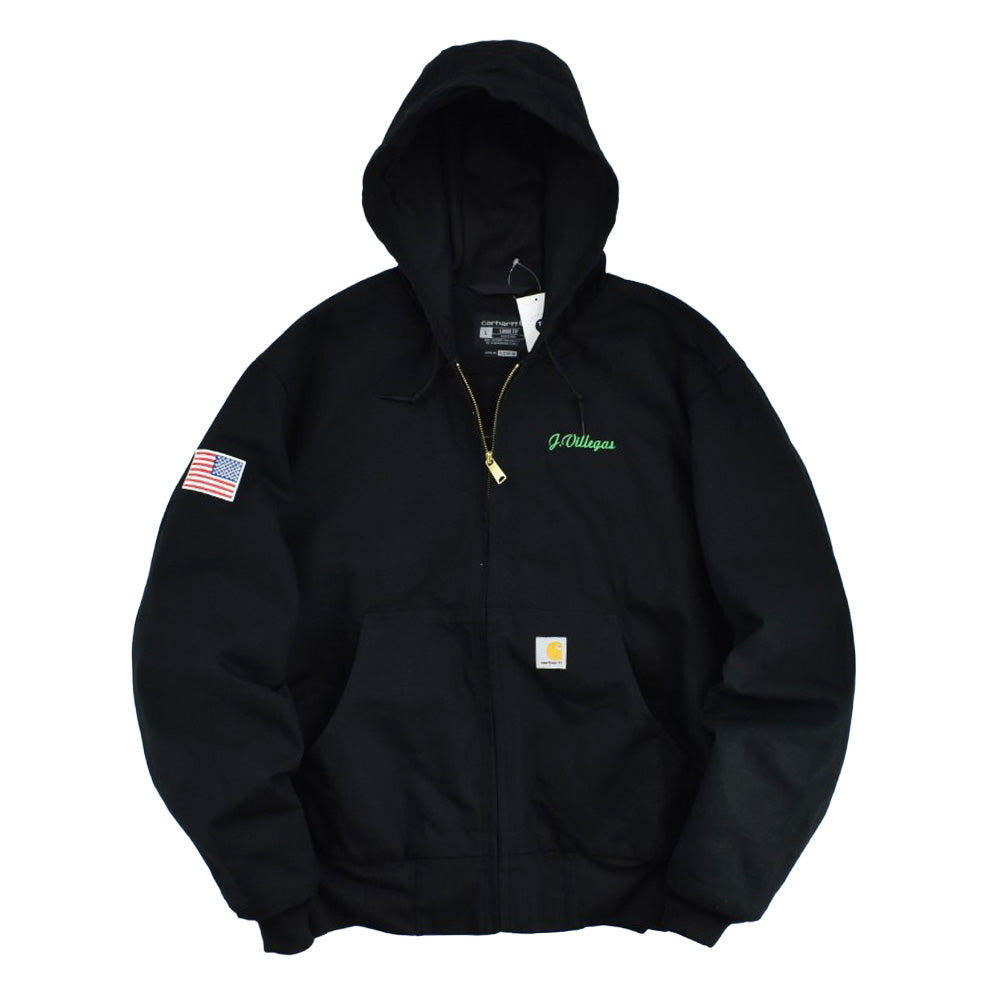 Carhartt 刺繍カスタム アクティブジャケット 黒 260210H