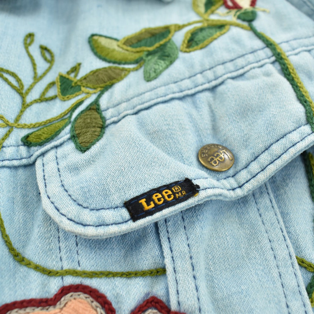 70's Lee 刺繍カスタム デニムジャケット 260605H