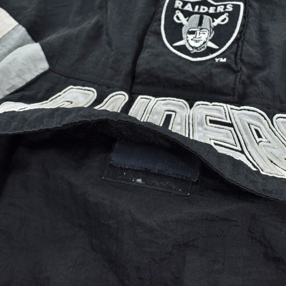 90’s STARTER NFL "RAIDERS" プルオーバー 中綿ナイロンジャケット 261020H