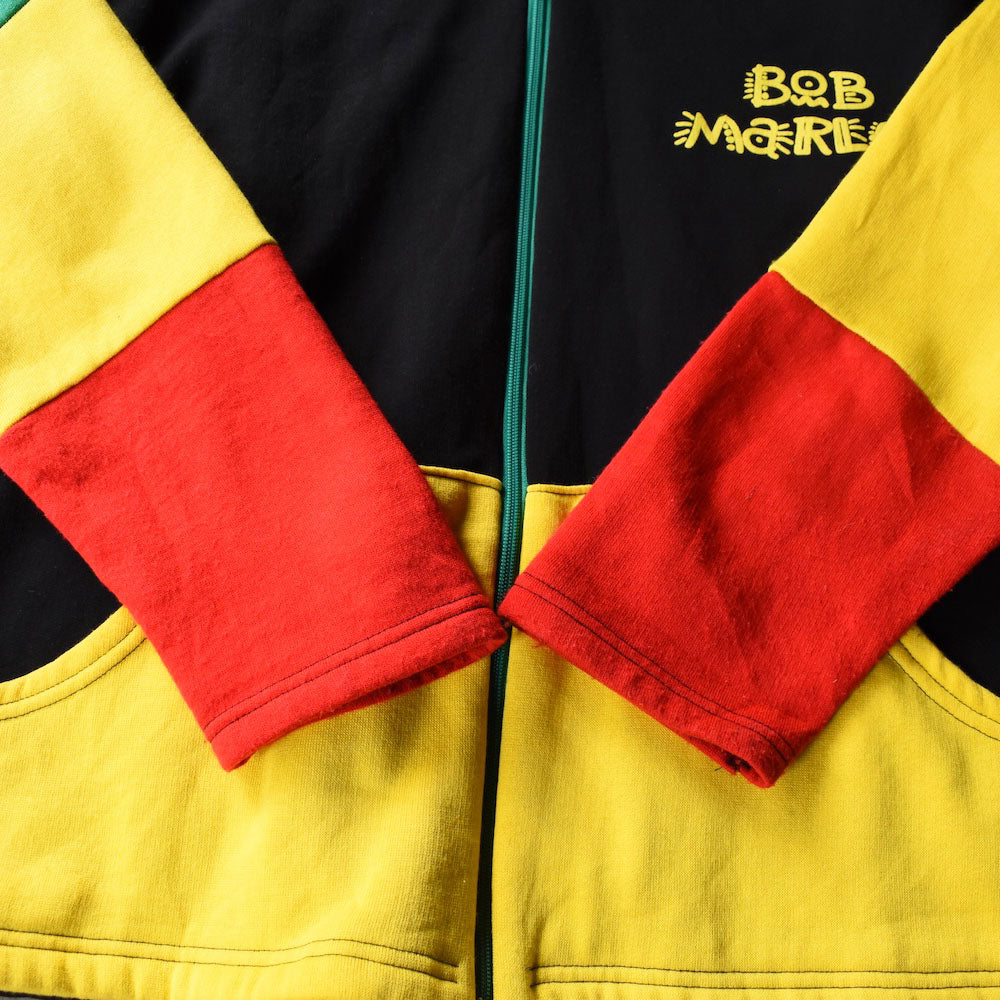 90’s Bob Marley ラスタカラー フルジップパーカー フーディ 251104H