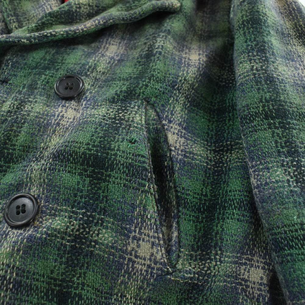 40's シャドーチェック ウール カーコート 260120H