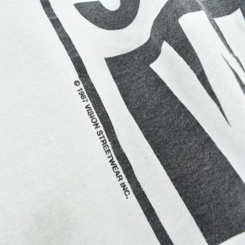 80's VISION STREET WEAR ボックスロゴ スケート ロンT USA製 260908H
