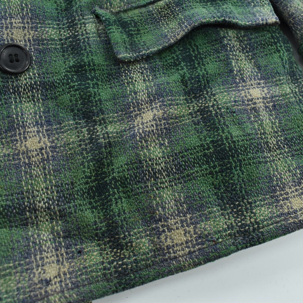 40's シャドーチェック ウール カーコート 260120H