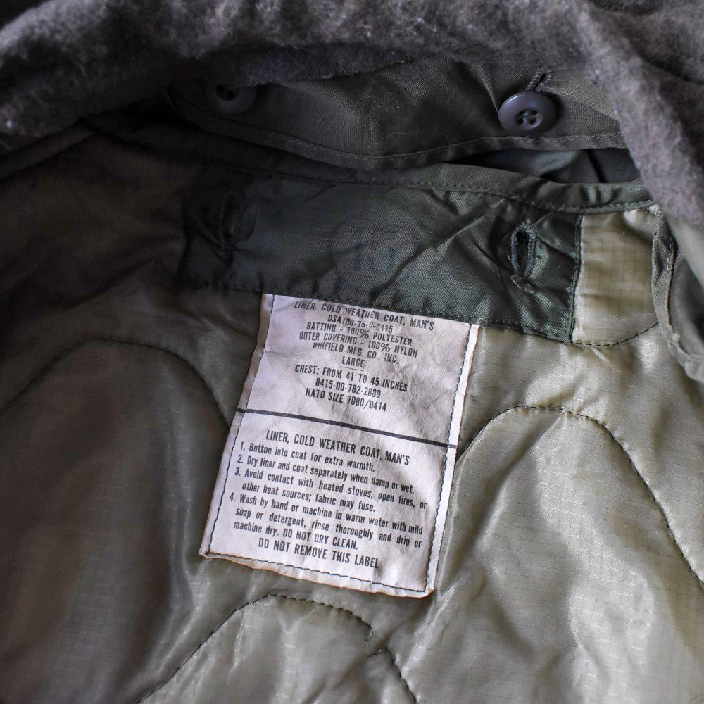 70’s U.S. Army M-65 フィードジャケット ライナー＆フードセット 251128H
