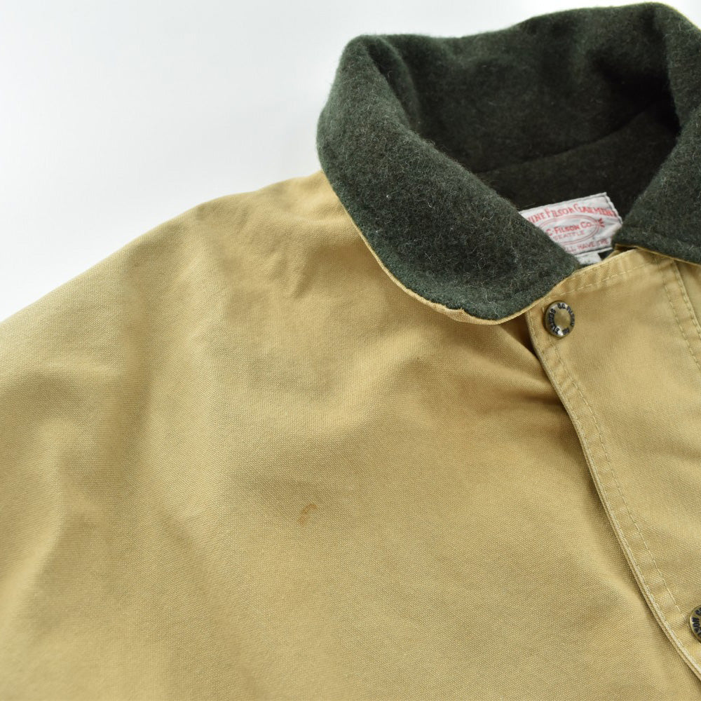 80's FILSON "Style 71" Dry Tin Cloth Double Coat ウールライニング ハンティングコート USA製 260918H