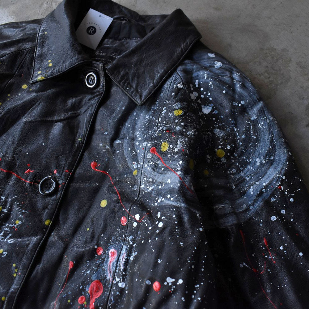 Vera Pelle アートペイント レザーコート 251125H