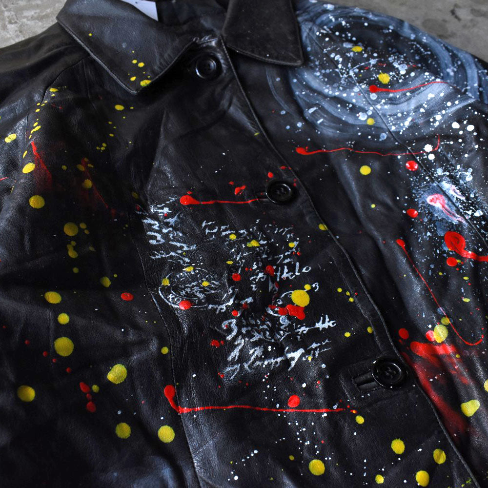 Vera Pelle アートペイント レザーコート 251125H