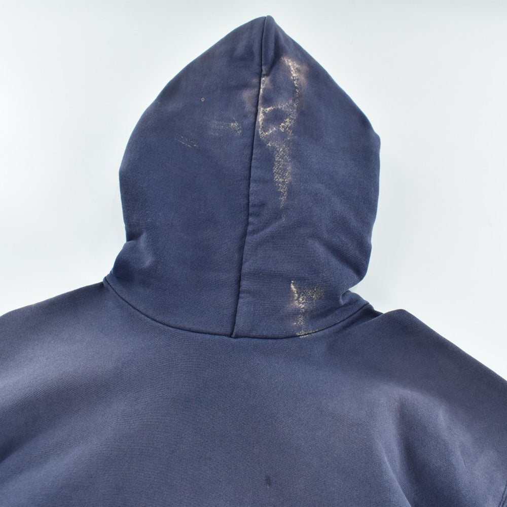 90's Carhartt 刺繍ロゴ ナス紺 スウェットパーカー 260828H
