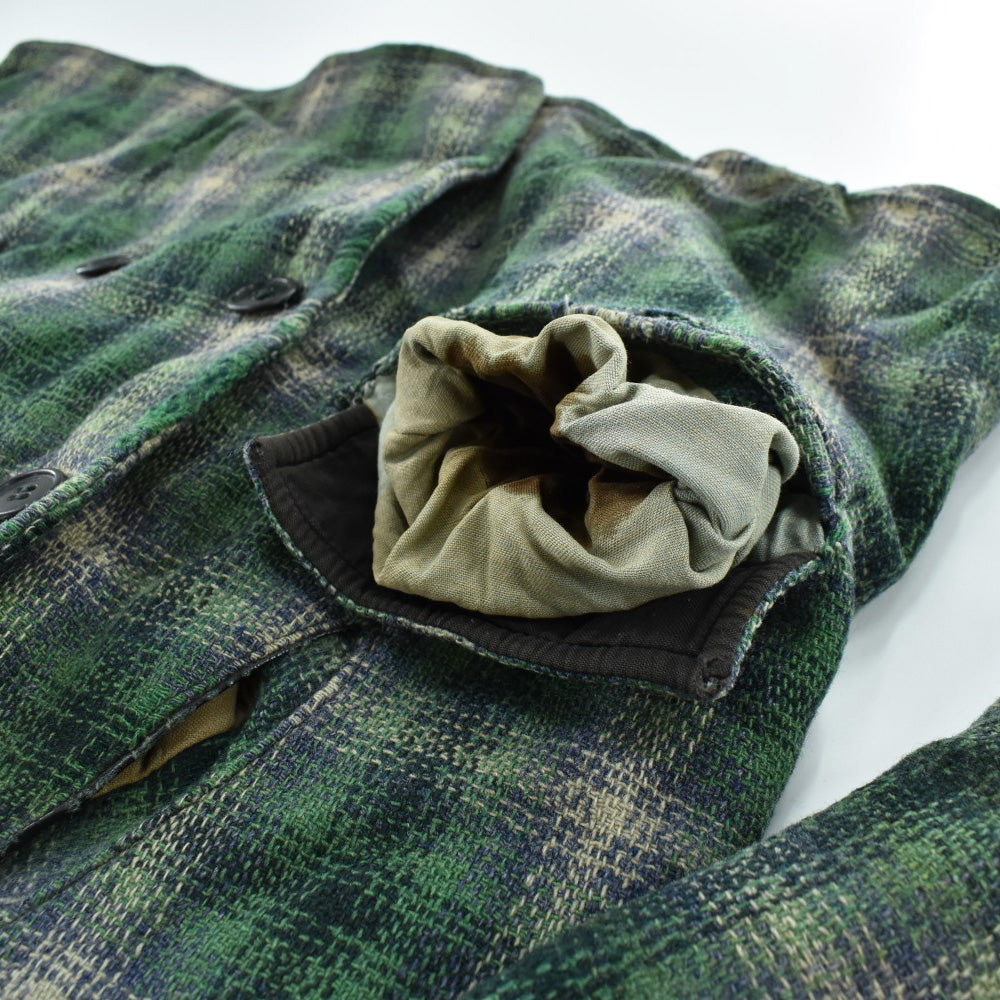 40's シャドーチェック ウール カーコート 260120H