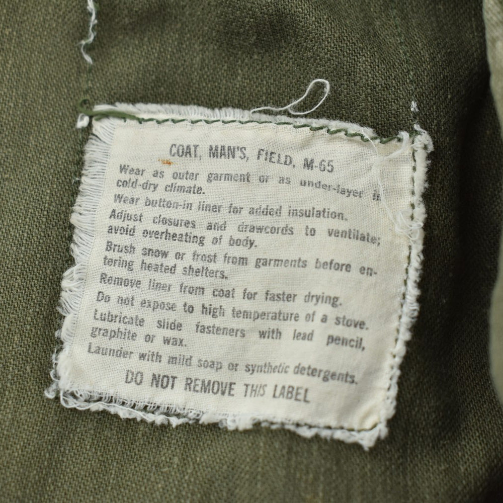 60’s U.S. ARMY M-65 フィールドジャケット 2nd type 100%コットン 260508H