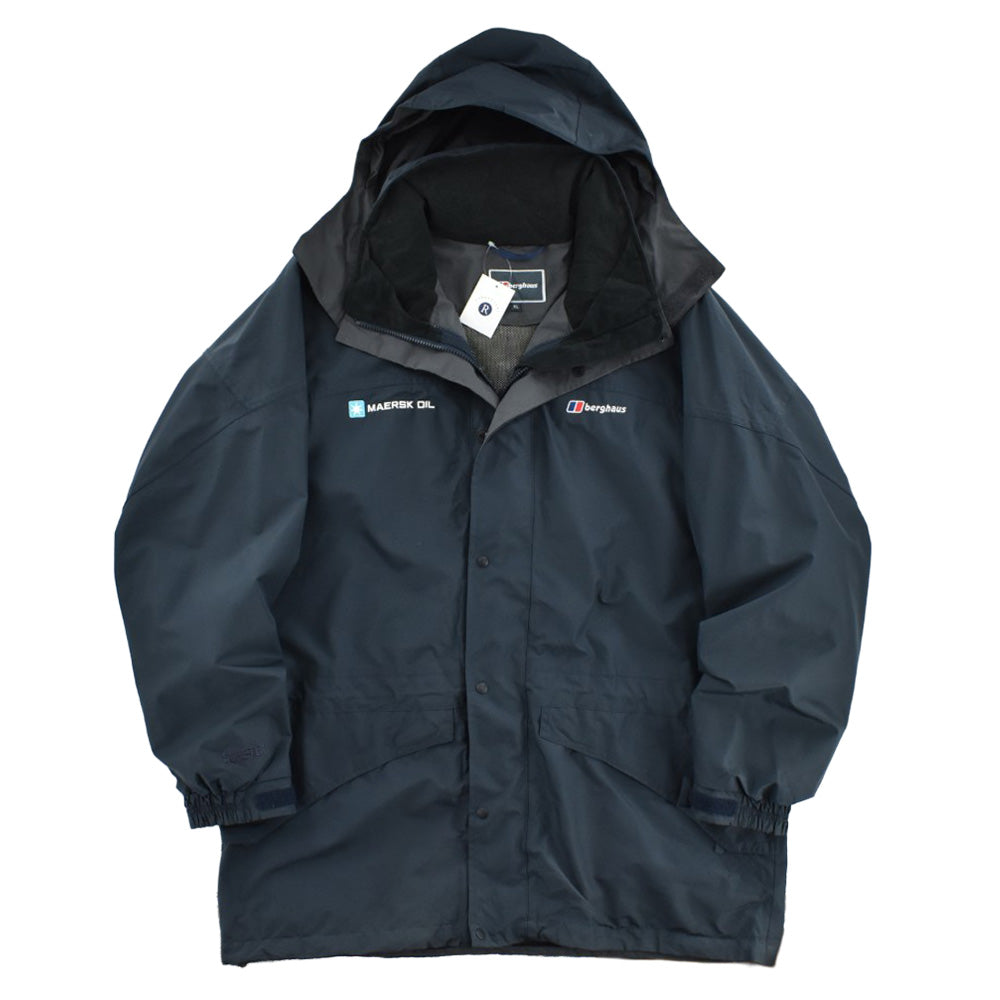 Berghaus バーグハウス MAERSK OIL マースク オイル GORE-TEX ゴアテックス マウンテンパーカー ネイビー 企業ロゴ 刺繍