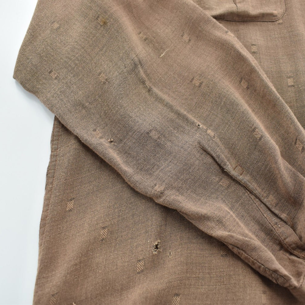 50's Rayon Gabardine ループ オープンカラーシャツ 260529H