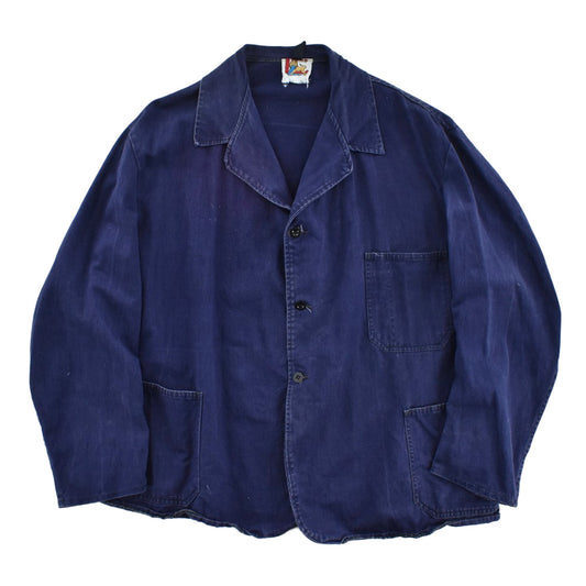 60年代 LYBRO ライブロ ブリティッシュワークジャケット ネイビー ライオンタグ コットンツイル