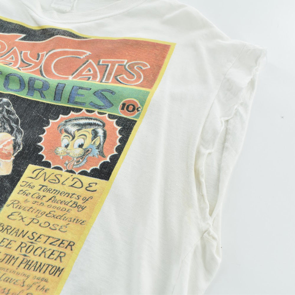 90's Stray Cats "Stray Cats Stories" カットオフ  ロカビリー ロックTシャツ260929H