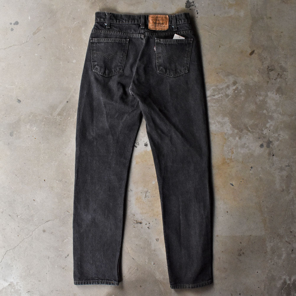 80’s Levi’s 505 先染めブラック デニムパンツ USA製 251021H