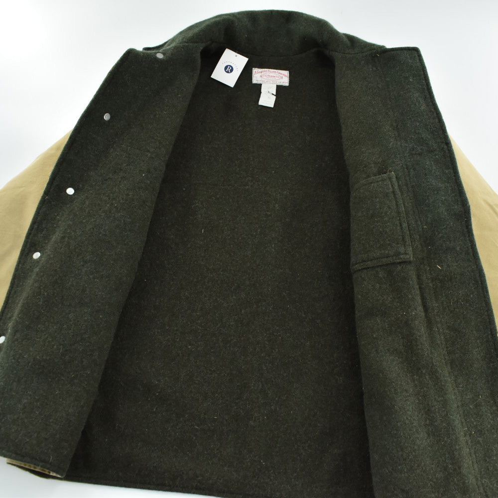 80's FILSON "Style 71" Dry Tin Cloth Double Coat ウールライニング ハンティングコート USA製 260918H