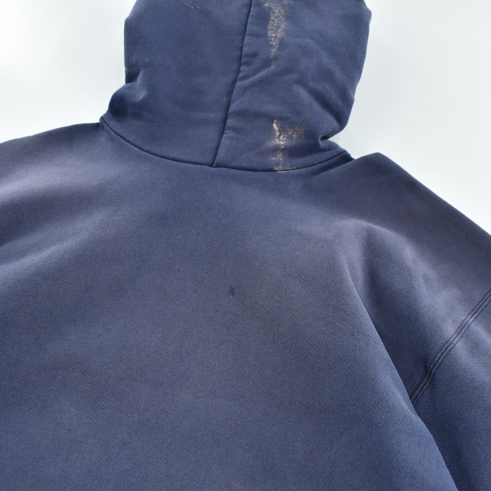 90's Carhartt 刺繍ロゴ ナス紺 スウェットパーカー 260828H