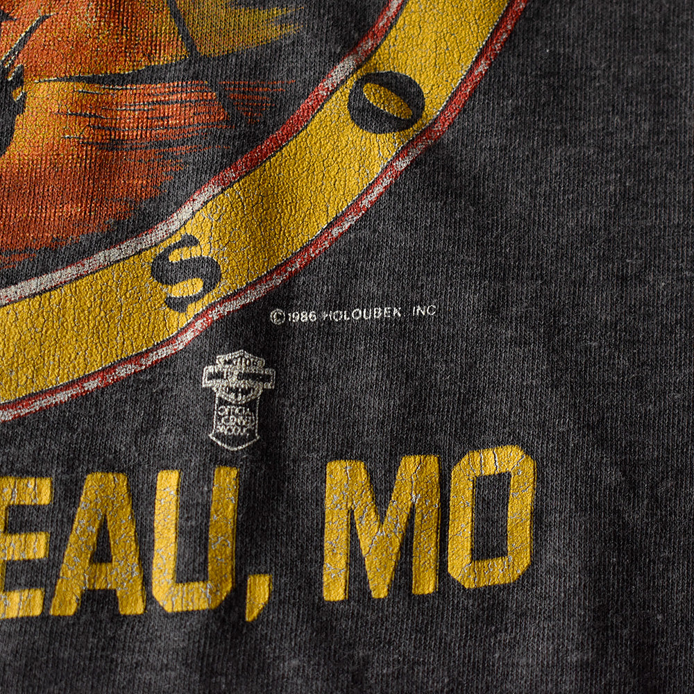 80's Harley-Davidson “イーグル×ドラゴン” バイク Tシャツ 250820H