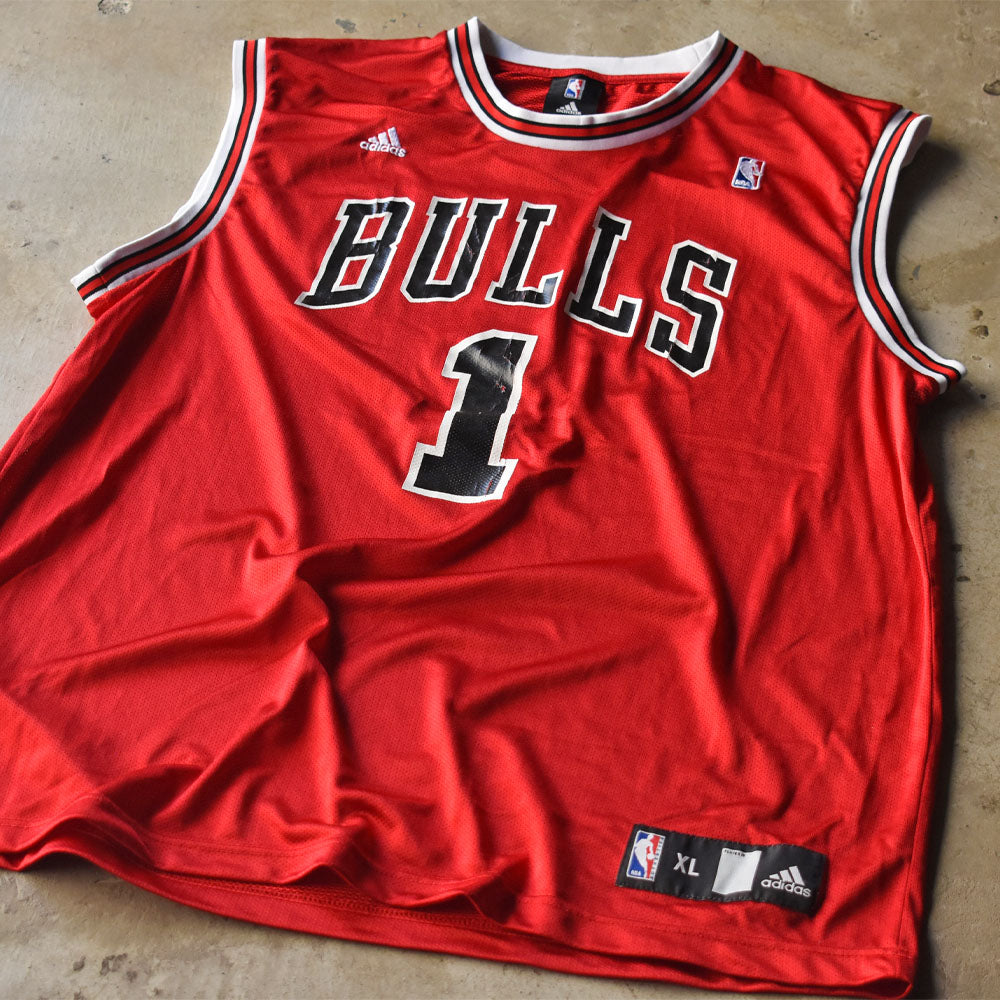 adidas “NBA Chicago Bulls / Rose #1“ バスケ ゲームシャツ 240709