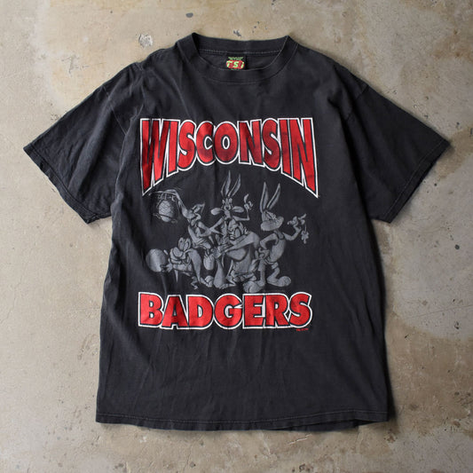 90’s Looney Tunes ”Wisconsin badgers” キャラクター Tシャツ 250515