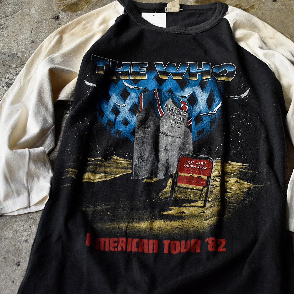 80's The Who “It's Hard” America Tour '82 ラグランスリーブTシャツ 250122H