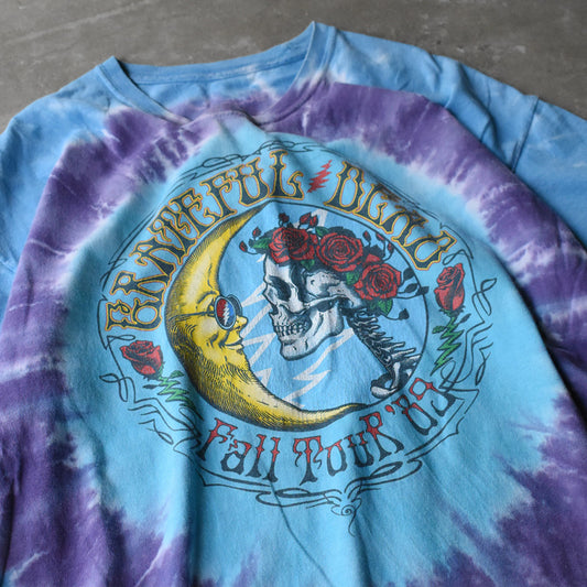 LIQUID BLUE Grateful Dead “Fall Tour '89” スカルローズ タイダイTシャツ 240821