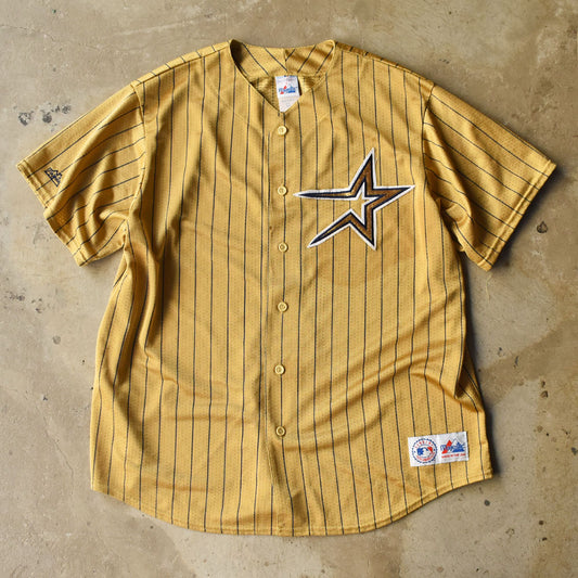 90’s Majestic “MLB Houston Astros“ ベースボール ゲームシャツ USA製 240917H