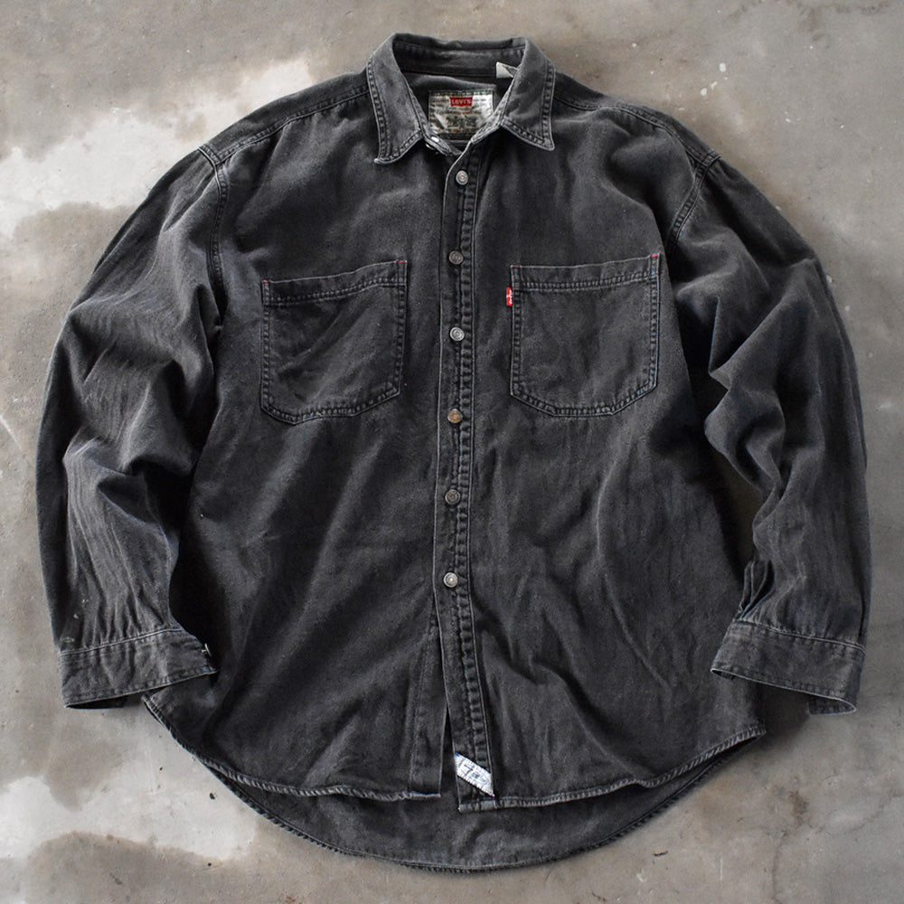 90’s Levi’s ブラックデニムシャツ 240322