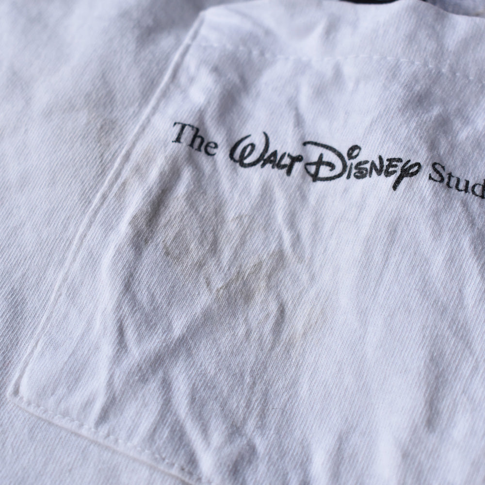 90's　Disney/ディズニー “The Walt Disney Studios” ミッキー刺繍  ポケットTシャツ　230620