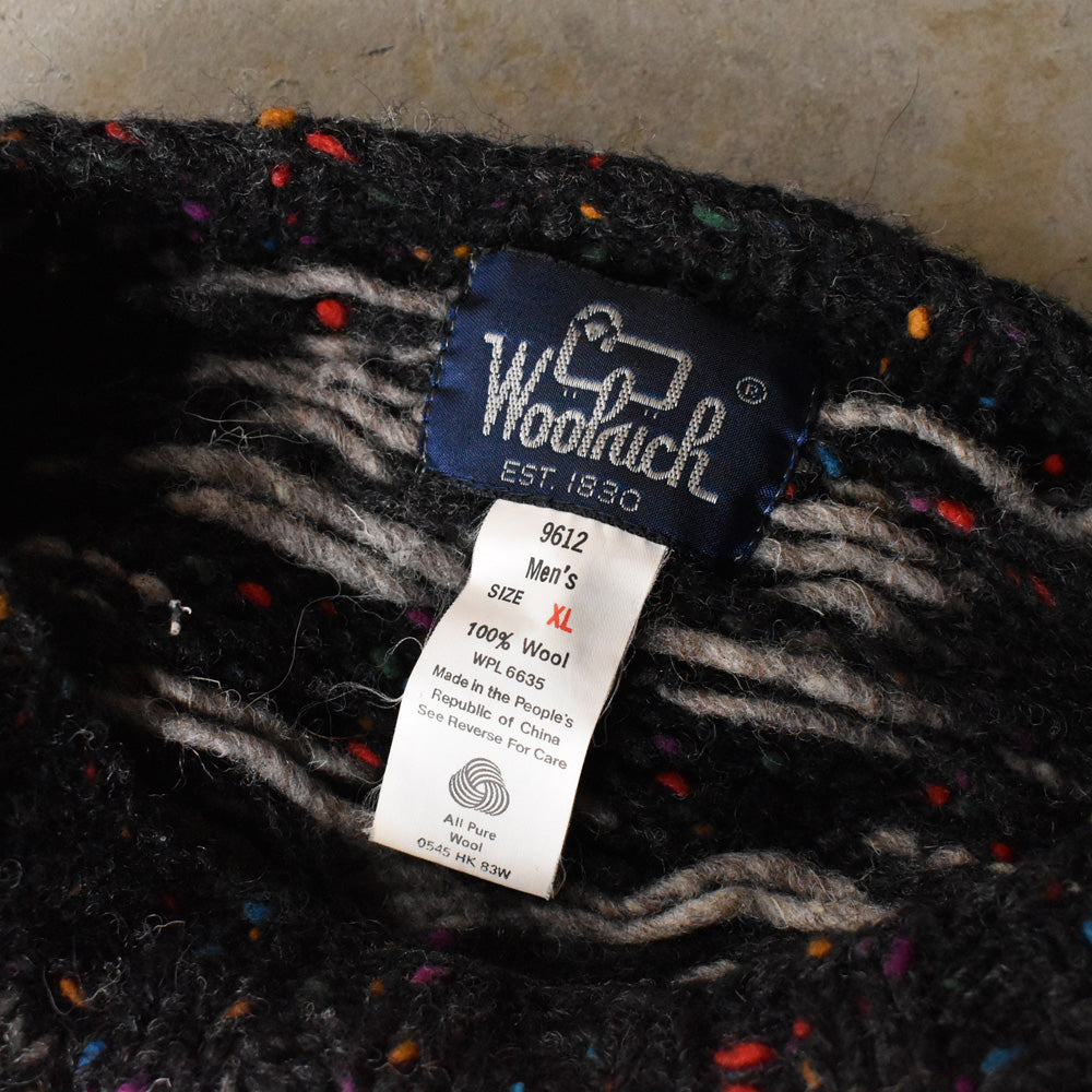 90's Woolrich 総柄 ウールニット セーター 241213