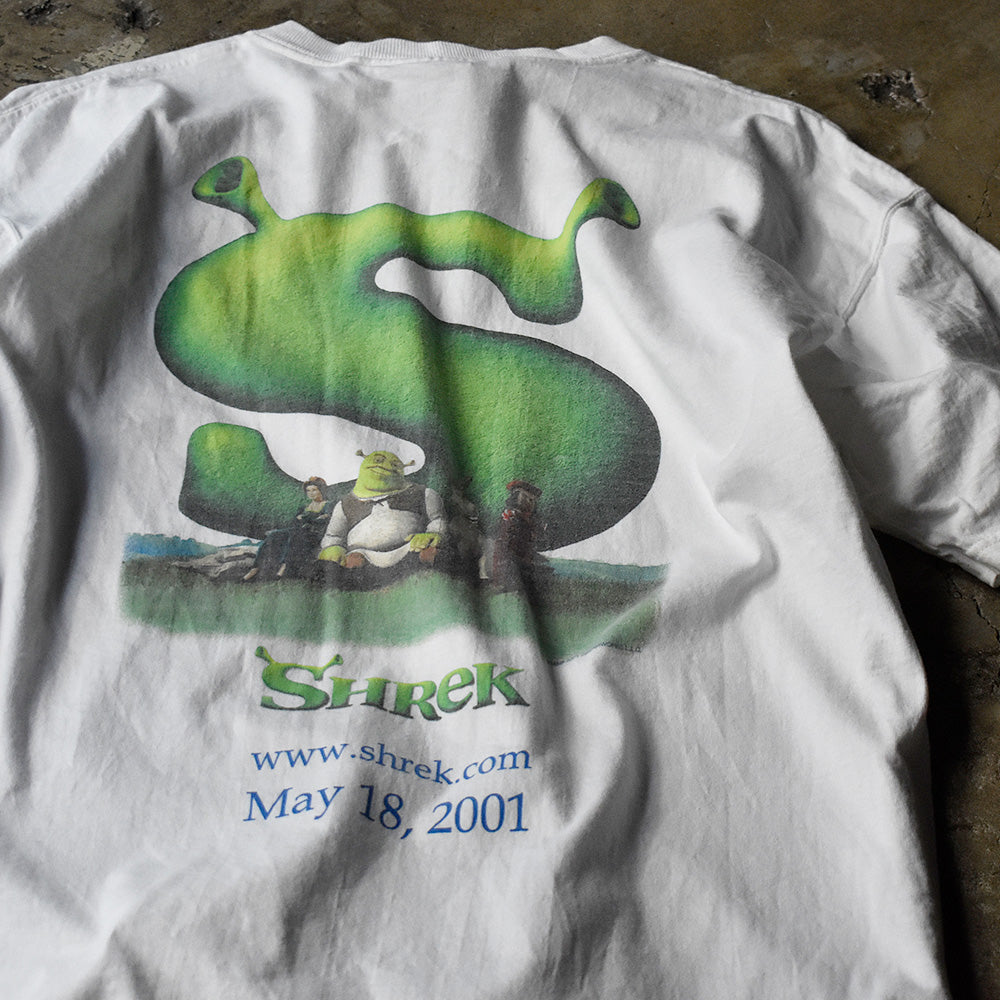 シュレック バックプリント ムービーTシャツ 2001年 古着