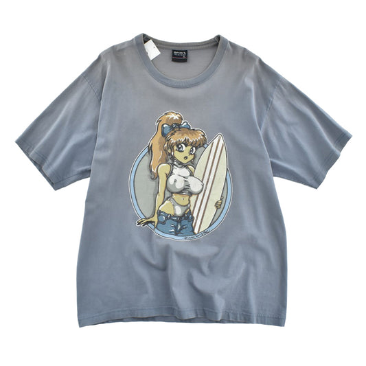 90's "SURF GIRL" アニメTシャツ 260424H